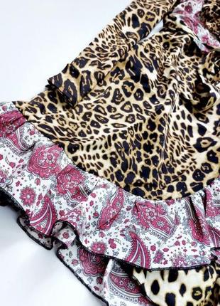 Легкое леопардовое платье6 фото