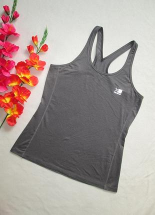 Шикарна брендовий спортивний швидковисихаюча майка борцовка сірий меланж karrimor.