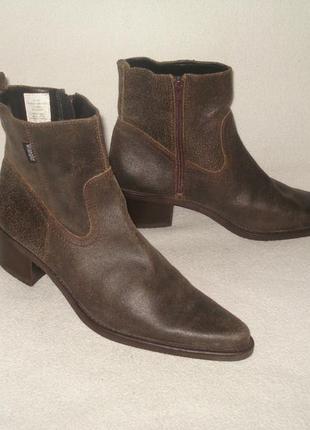 Wrangler 40 р. новые.крутые брендовые демисезонные кожаные ботинки
