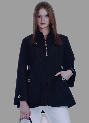 Тренчкот тренч плащ темно блаватного синёго коліру luisa spagnoli made in italy 🇮🇹