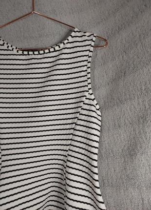 Женственная блуза годит в полоску с баской6 фото