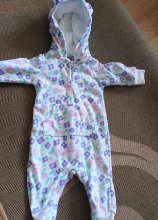 Человечек флисовый 62р carters
