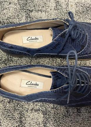 Кожаные туфли clarks 40р7 фото