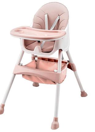 Дитячий стільчик для годування bestbaby bs-803c pink1 фото