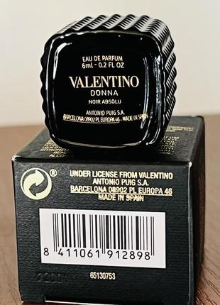 Парфюмированная вода valentino donna noir absolu2 фото