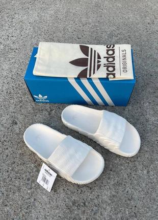 Шльопанці adidas adilette white slides