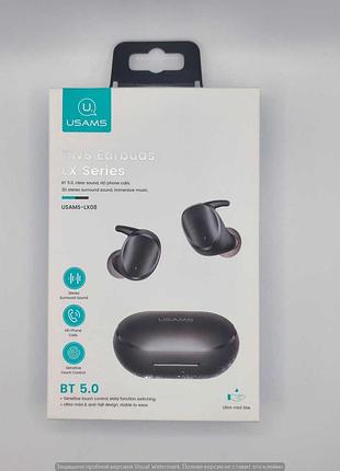 Безпровідна гарнітура usams lx08 earbuds black китай