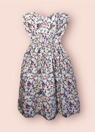 Корсетное платье от asos в цветочный принт