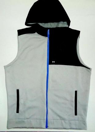 Жилетка безрукавка under armour storm sweater fleece vest 2022г с капюшоном (xl)