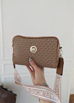 Сумка кросс боди michael kors 2 в 1 new logo8 фото