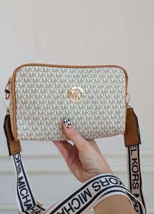 Сумка кросс боди michael kors 2 в 1 new logo5 фото