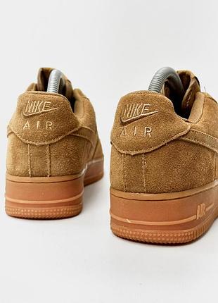 Кроссовки nike air force (замша) camel color5 фото