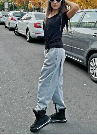 Котонові брюки джогери