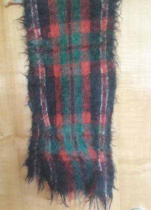 Тепленький,гревающийся мохерный советских времен,ср,волновочный шарфик