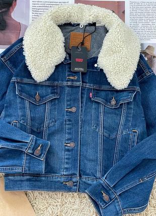Шикарна джинсова куртка levis4 фото