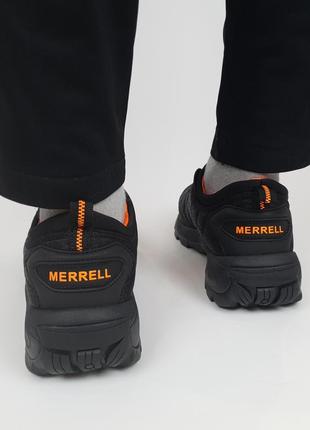 Термо кроссовки мужские черные с оранжевым merrell ice cup black orange. термоботинки мужские мерелл4 фото