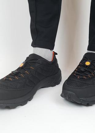 Термо кроссовки мужские черные с оранжевым merrell ice cup black orange. термоботинки мужские мерелл6 фото