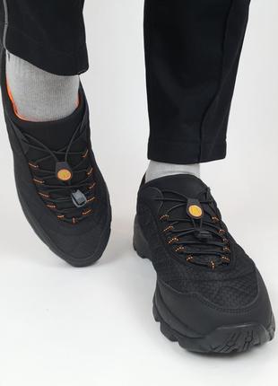 Термо кроссовки мужские черные с оранжевым merrell ice cup black orange. термоботинки мужские мерелл7 фото