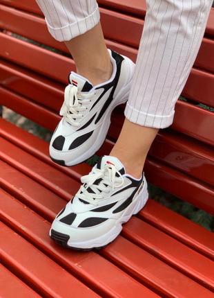 Fila venom white/black жіночі кросівки2 фото