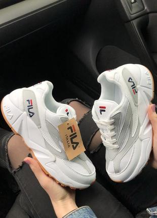 Fila venom white/grey жіночі кросівки