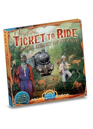 Настольная игра ticket to ride: heart of africa (билет на поезд: сердце африки) (дополнение)