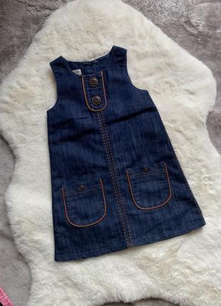 Джинсовый сарафан next платье платье