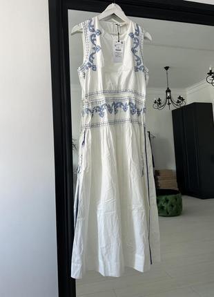 Zara платье с вышивкой, м6 фото