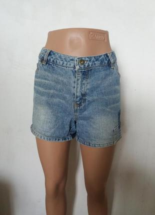 Шорты джинсовые с разрезами, р.l-xl