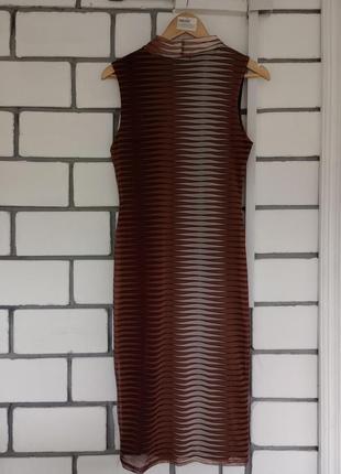 Платье двухслойное меди шоколад3 фото
