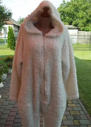 ( 48 / 50р ) женская флисовая пижама кигуруми теплая толстая б /у2 фото