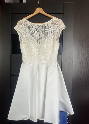 Плаття сукня весільна, на випуск коротке. платье сводебное, нарядное2 фото