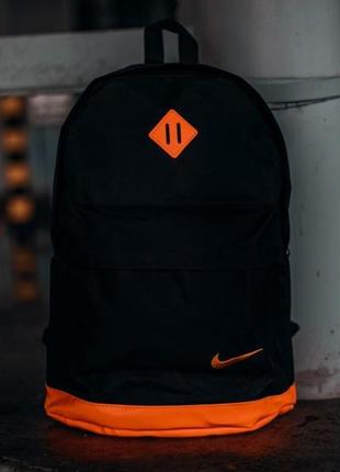Рюкзак кож.дно черный / дно оранж3 фото