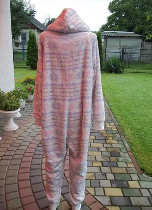 ( 50 / 52 р ) женская флисовая пижама кигуруми теплая толстая б /у5 фото