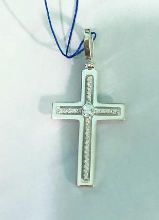 Хрестик срібний 925* новий