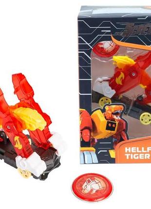 Машинка-трансформер screechers wild! s4 l1 - хелфаєр тайгер eu685102