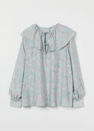 H&m нежнвя блуза в цветочный принт7 фото