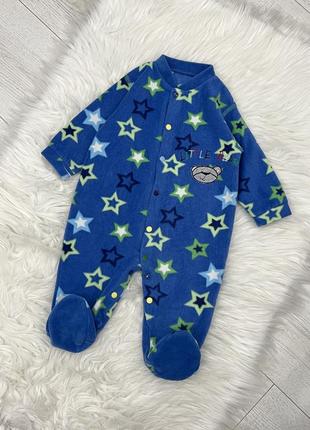 Флисовый человечек, теплый ромпер на малыша dunnes