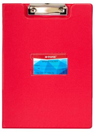 Кліпборд а4, pvc, червона h-tone jj40917-red