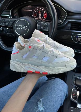 Женские кроссовки adidas niteball beige orange 36-37-38-39-40-41