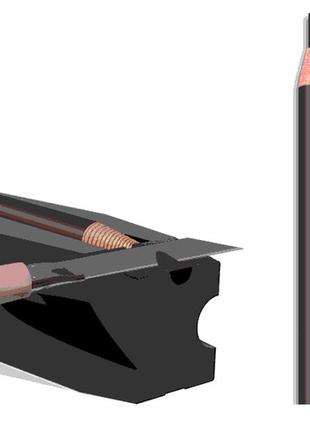 Набір для професійної заточки косметичних олівців (4-стороннє точило + ножик)1 фото