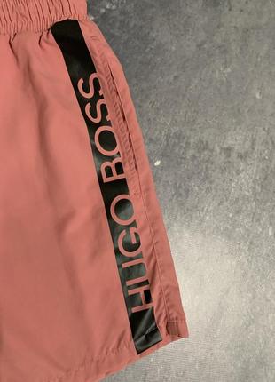 Шорты плавки премиальные мужские hugo boss big logo2 фото