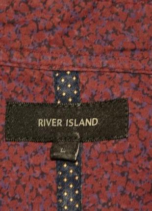 Современная прилегающая рубашка в мелкий рисунок river island англия l.3 фото