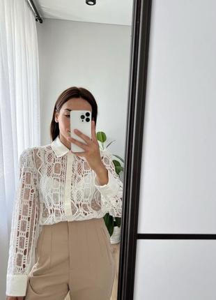 Брюки с высокой посадкой zara5 фото