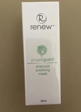 Успокаивающая маска на основе активированного угля renew propioguard charcoal soothing mask2 фото