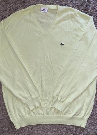 Свитер lacoste, made in UN, винтаж, оригинал, размер l