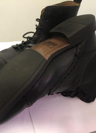 Мужские черные кожаные ботильоны stafford 014-1235 размер 9,5