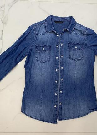 Джинсова кофта сорочка рубашка