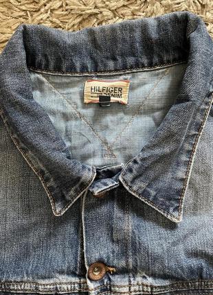 Джинсова куртка tommy hilfiger, оригінал, розмір l6 фото
