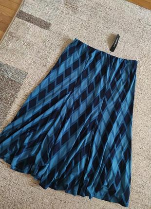 Юбка миди в ромбы, юбка wardrobe