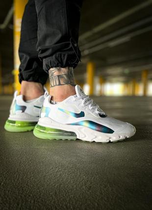 Мужские кроссовки nike air max 270 react 20 summit white/multi-color